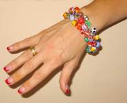Handmade Glass Bead Bracelet